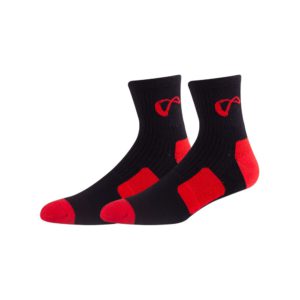 Calze da allenamento rosse da palestra con grip