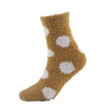 yellow warm fuzzy socks