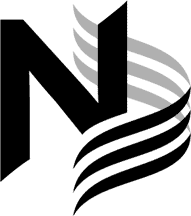 ภาพสีเทาของโลโก้ Sinoknit แสดงให้เห็นเส้นโค้งสามเส้นจากรูปทรงทึบ ซึ่งเป็นสัญลักษณ์ของผู้ผลิตถุงเท้าชั้นนำ